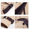 Fashion Women Winter Autume Buttons Back Bow Bandgae Windbreaker Jacket Coat Top