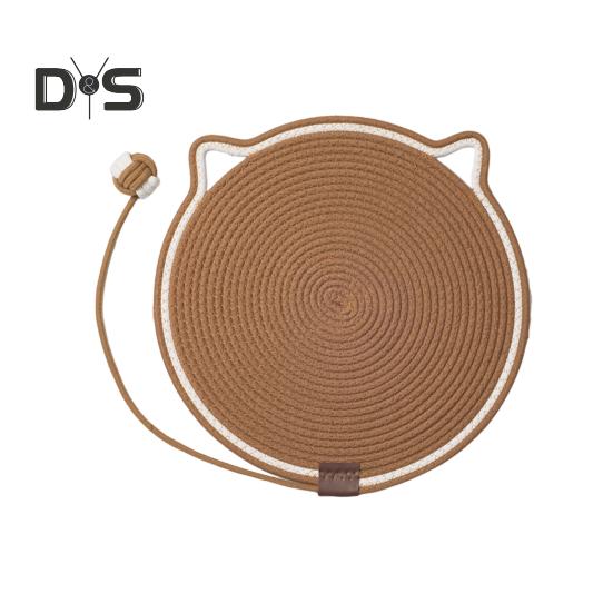 Natūralios medvilnės virvinis kačių įbrėžimo padėklas, kurį lengva valyti Daugiafunkcinis kambarinis naminių gyvūnėlių draskymo padėklas, skirtas sieniniams baldams