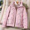 Coat for Women Cotton Autumn Winter Thickened Casual Oversize Double Layer Windbreaker Jacket