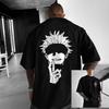 2026 Summer Hot Sale Jujutsu Kaisen Curse War Five-String Uesugi Digital Print Large-Sized T Shirts Unisex Retro Vintage Graphic T Shirt