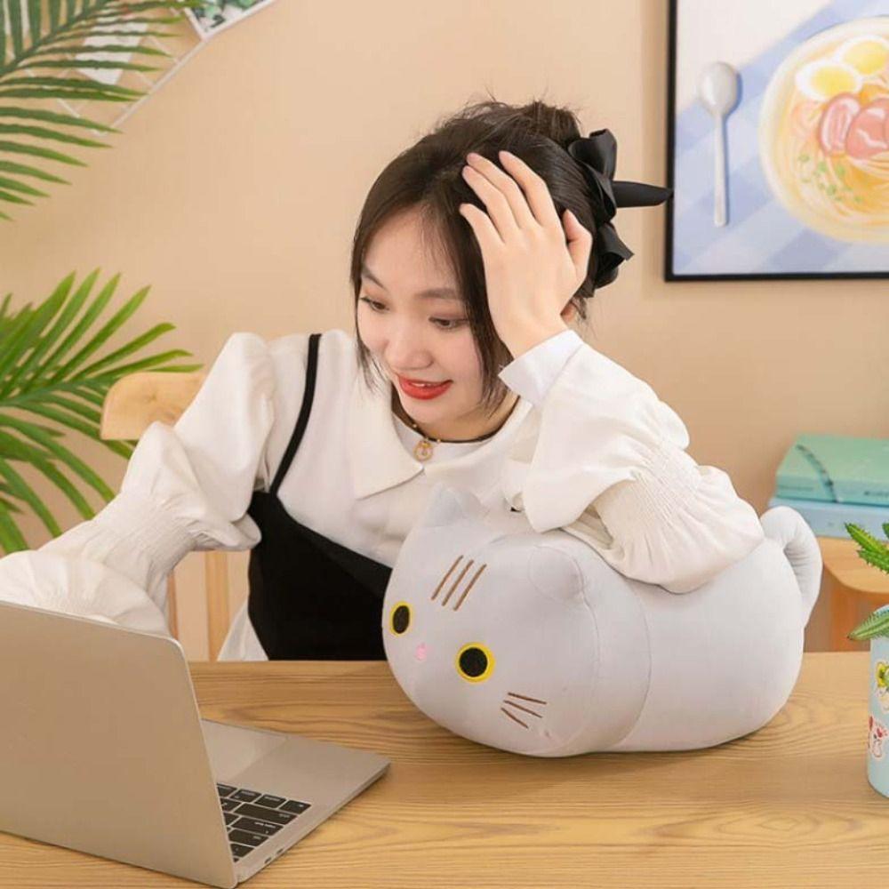 25/35cm Black Cat Plush keychain Plush Animal Stuffed Toys Cat Pillow Plush Toy Girl Toys