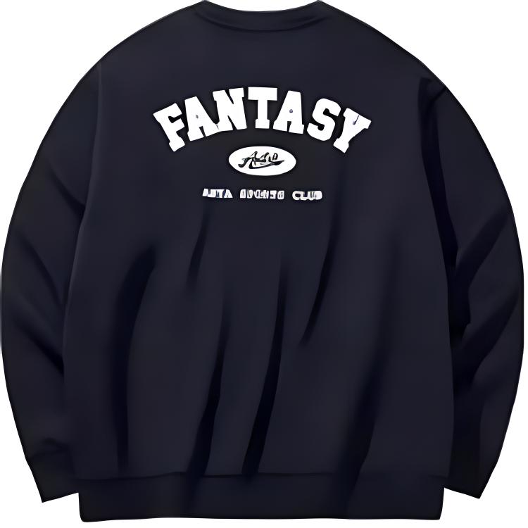 Anta Casual Sports Round Neck Pullover Sweatshirt Men Sweatshirts Black 952448706-3