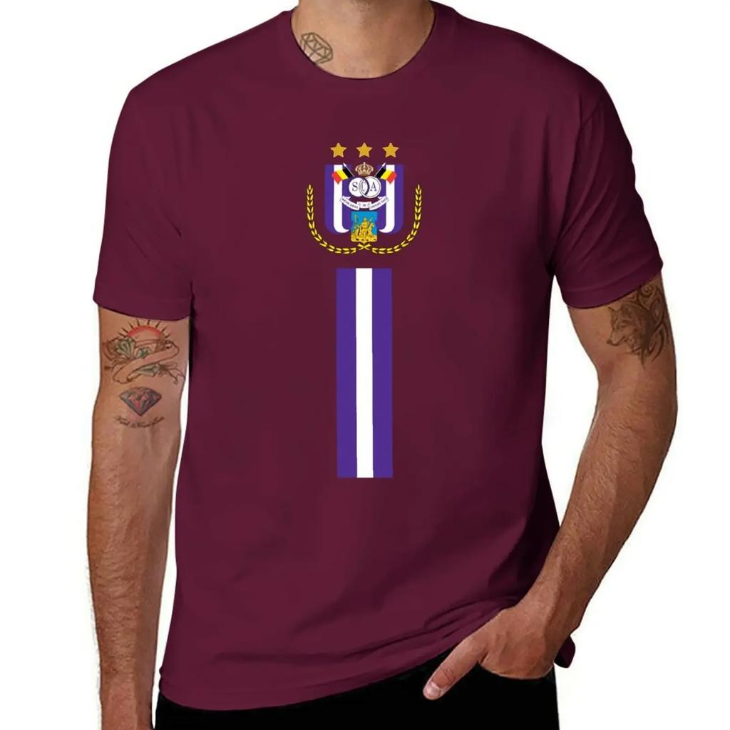 Anderlecht RSCA - Anderlecht Fußball T-Shirt süße Oberteile personalisiert Herrenbekleidung