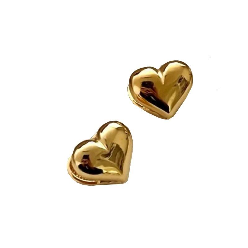 Xiaomi BF CLUB 925 Sterling Silver Earrings For Women Trendy Simple Gold Heart Shape Earring Jewelry Prevent Allergy Party Accessories