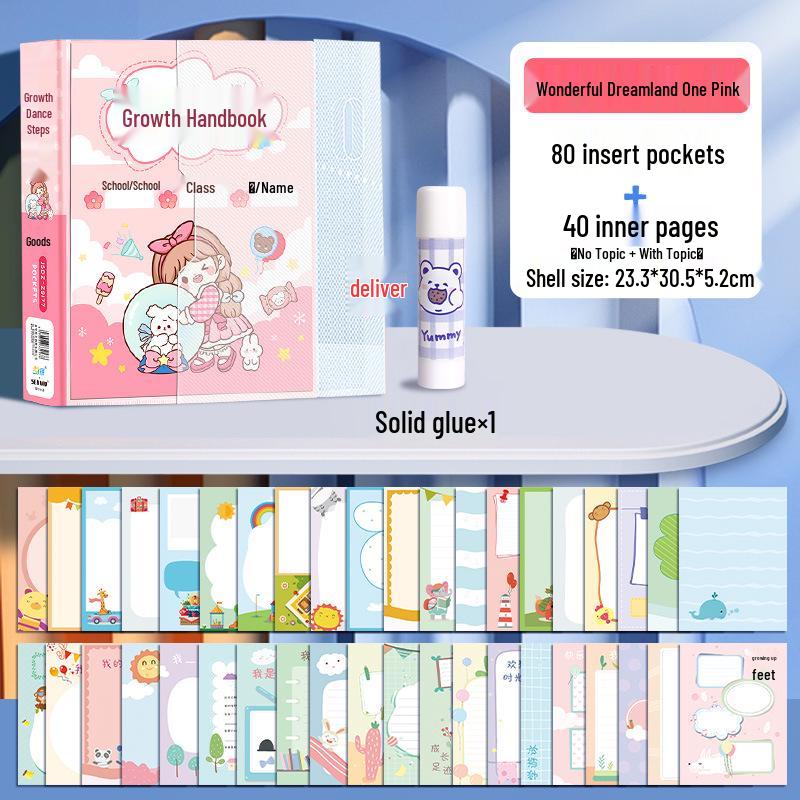 Children's Loose-Leaf Memory Book: Growth Record, Artworks, Photos & Kindergarten Keepsakes