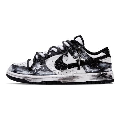 Dunk Alba's Ombra Antiscivolo, Resistente all'Abrasione, Bilanciato, Leggero, Traspirante Basse Scarpe da Skateboard DD1391-100(Team776-)