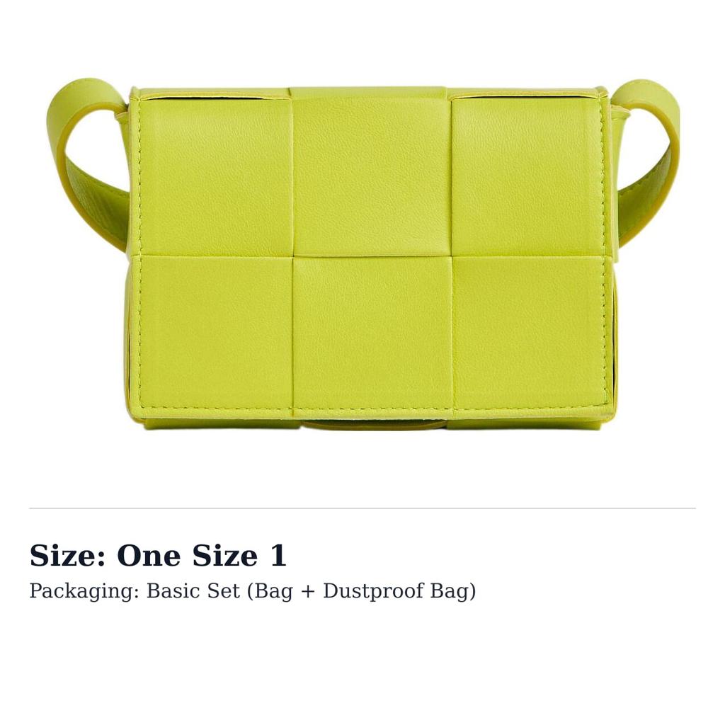 Bottega Veneta Cassette Mini Intreccio Acid Kiwi 666688VMAY17301
