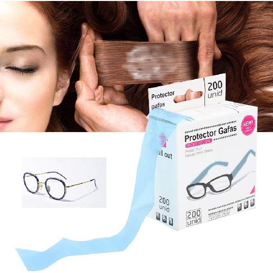Eyeglasses Temple Tips Sleeve Retainer, Glasses Leg Sleeves Disposable Glasses Leg Sleeves Cover Glasses Retainers Hairdressing Hair Coloring