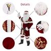 Adult Christmas Costume Golden Flower Men's Christmas Outfit Christmas Cosplay Costume Santa Claus Performance Outfit