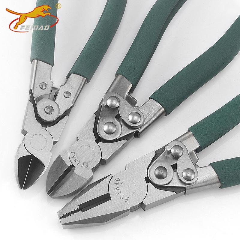 Labor-Saving Steel Wire Cutters: Multi-Functional, Angled, 6" & 8" Lineman's Pliers, Industrial Grade Electrician's Diagonal Cutting Pliers