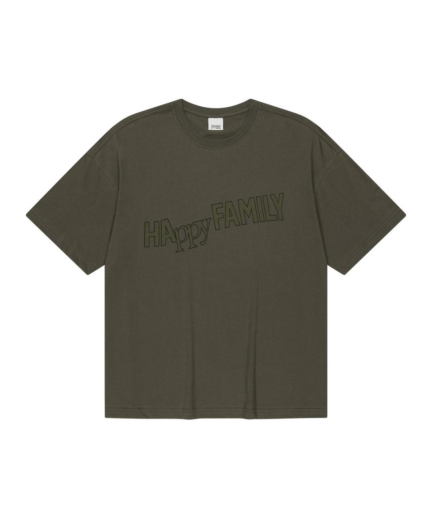 Yunibeoseugameonteu Happy Family Crop T-Shirt_Brown