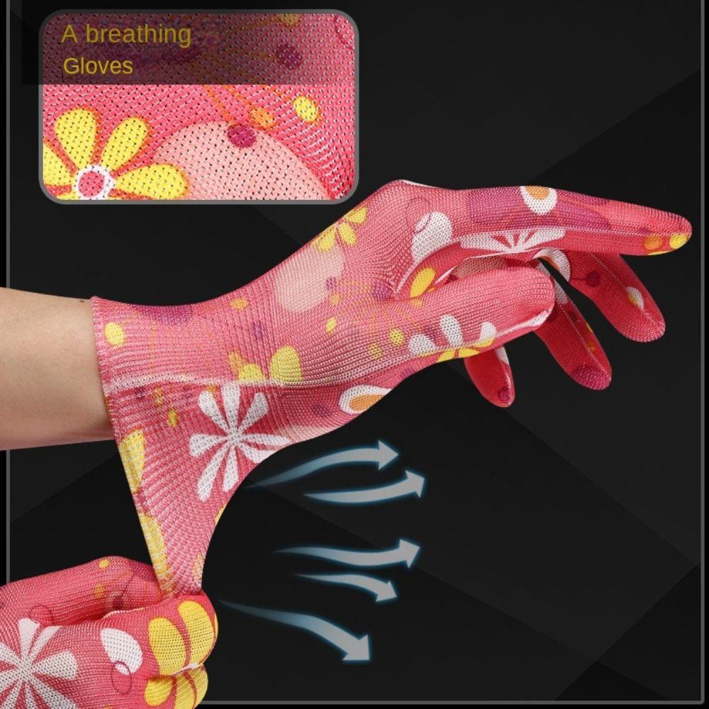 1Pair Labor Protection Gardening Gloves Thin Women Work Gloves Planting Labor Gloves  Floral Garden