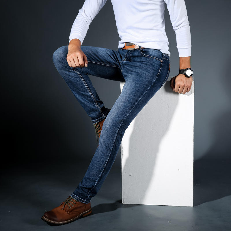 Fashion Denim Trousers Male Pants 