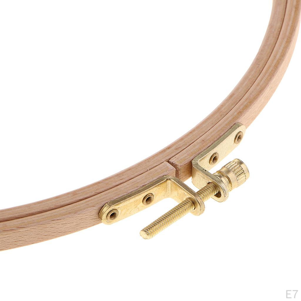 Runda Träbroderibågar Stygn - 13,8 cm