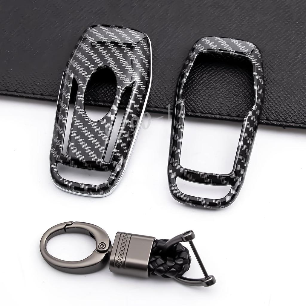 Carbon Fiber Key Cover Case For Ford Fusion Explorer Mustang Edge F150 Mondeo Lincoln Mkc Mkx Mkz