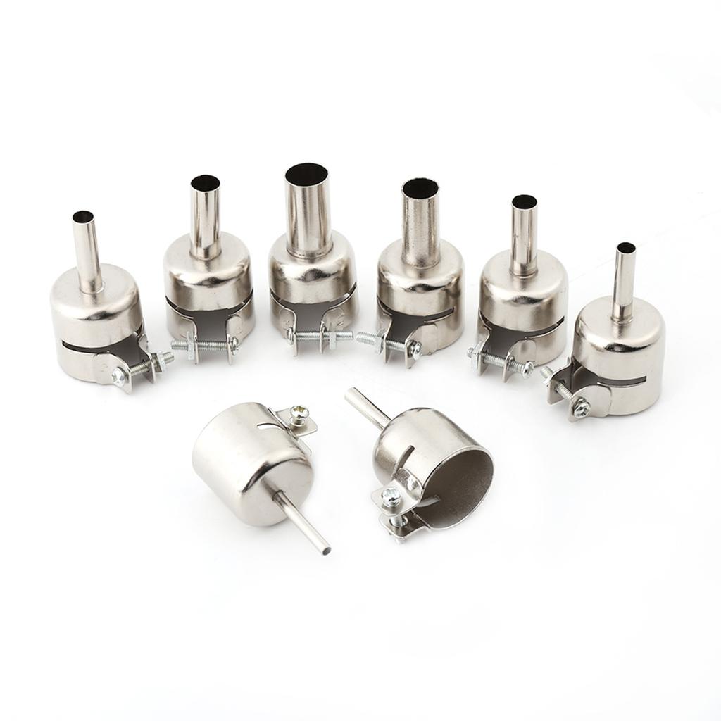 8pcs Set Heat Gun Nozzles Kits For Hot Air Soldering Station Repair Tools(3 4 5 6 7 8 10 12mm)