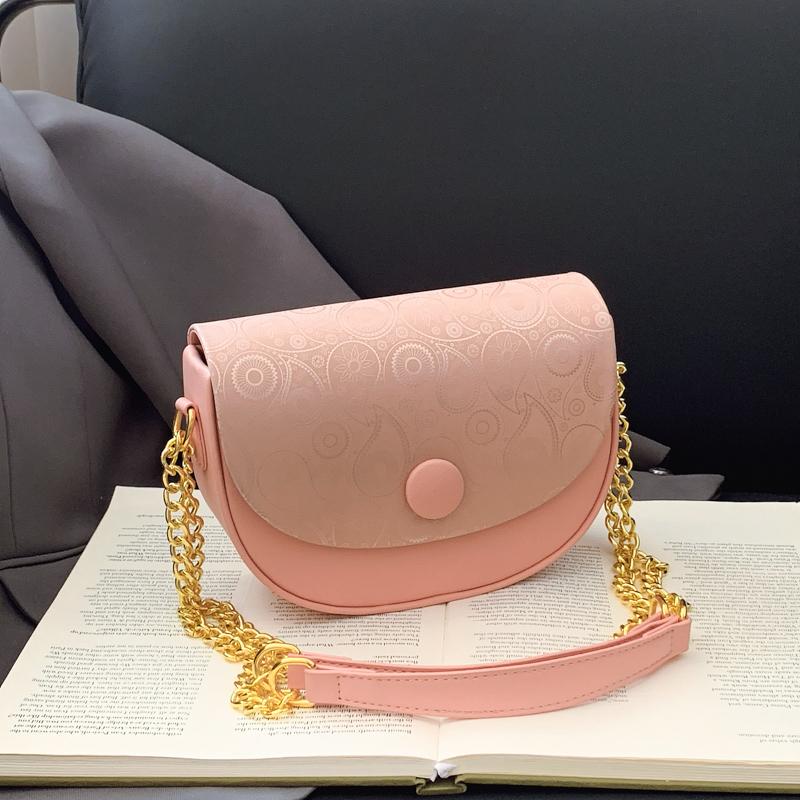 

Женская мода однотонная сумка-клатч с клапаном, маленькая сумка-седловидная сумка через плечо, модная сумка из искусственной кожи для уличных покупок, дамский клатч-кошелек розовый