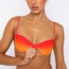 Halter Neck Backless Triangle Single Swimsuit Bikini Suits Women's Lace Up Gradient Split Swimwear