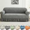 1pc Jacquard Sofa Slipcover Nonslip Stretch Sofa Cover With Skirt Couch Cover for Bedroom Office Living Room Furniture Protector