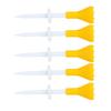5 PCS Golf Rubber Tee Yellow Smooth Surface Shoot Better Scores Golf Tees Kit for Golf Trainning
