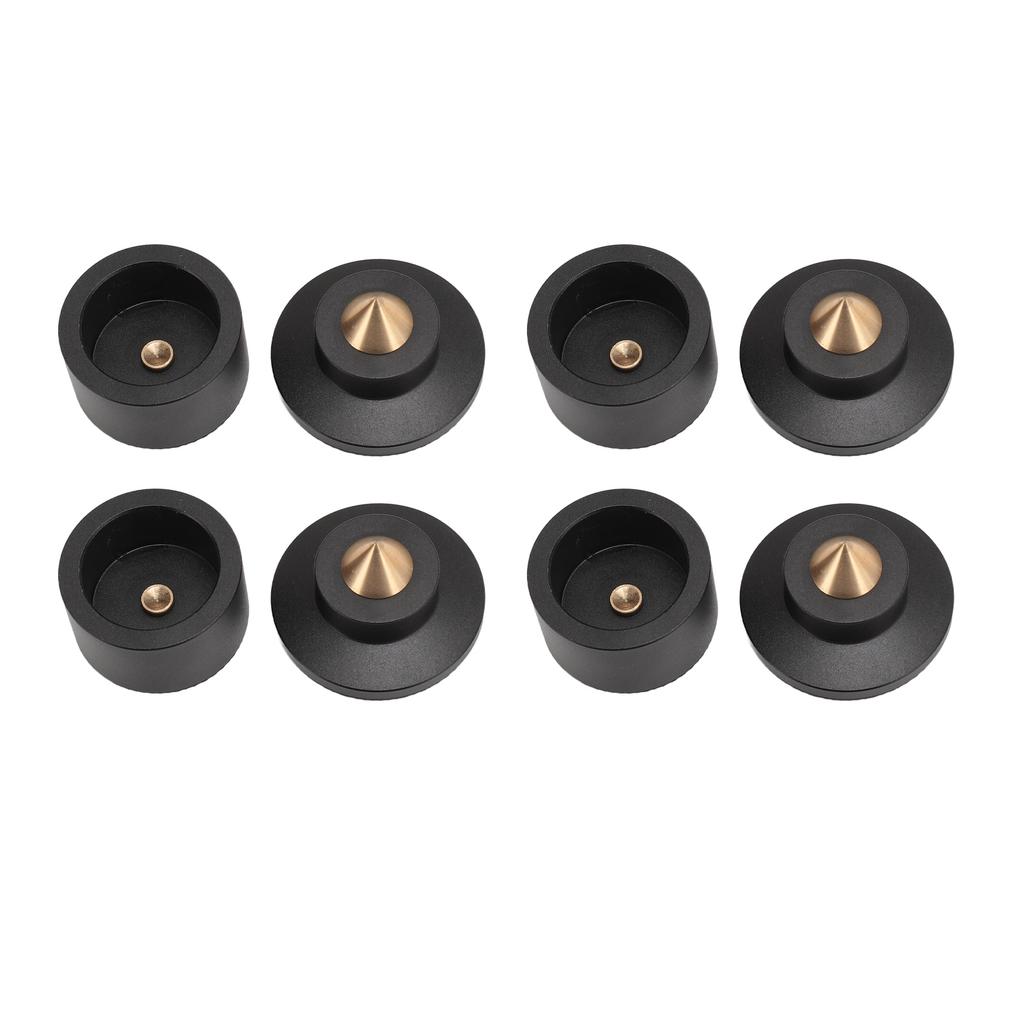 4Pcs Spker Isolation Feet Pad Aluminum Alloy Spker Spike Pad for Subwoofer Amplifier CD DVD Player