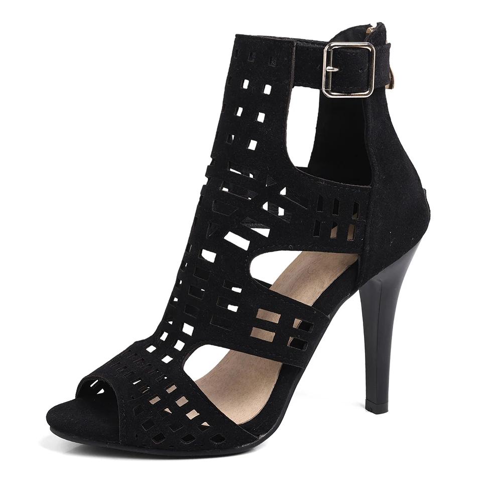 Fashion Women's Sexy Peep Toe Pole Dance High Heels Hollow Sandals Party Wedding Banquet Stiletto Shoes Fashion Buckle Strap Pumps