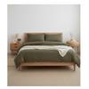 Housse de couette 220 x 240 cm Contemporain uni kaki