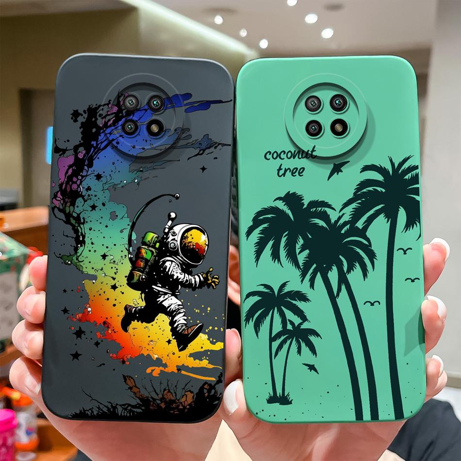For Redmi Note 9T 9S Case Cute Trendy Back Cover For Xiaomi Redmi Note 9 S Note9t Soft Liquid Silicone Full Cover Design Fundas