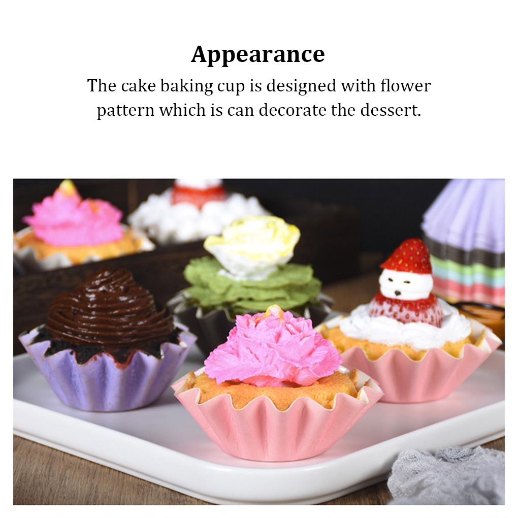 50 Pieces/Set Birthday Cupcake Liners Heats Resistant Cake Dessert Cup Cookie Case Holder Kitchen Bakery Wrapper Baking Tool