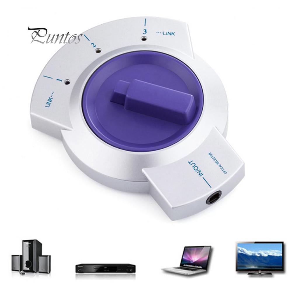 Audio Optical Fiber Cable Adapter Toslink 3way Selector Connect Splitter Buy At A Low Prices On Joom E Commerce Platform