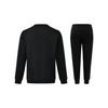 Li Ning Table Tennis Series Letter Logo Printed Casual Round Neck Sweatshirt Solid Color Cuffed Sweatpants Set AWDT281-2+AKLTC39-1