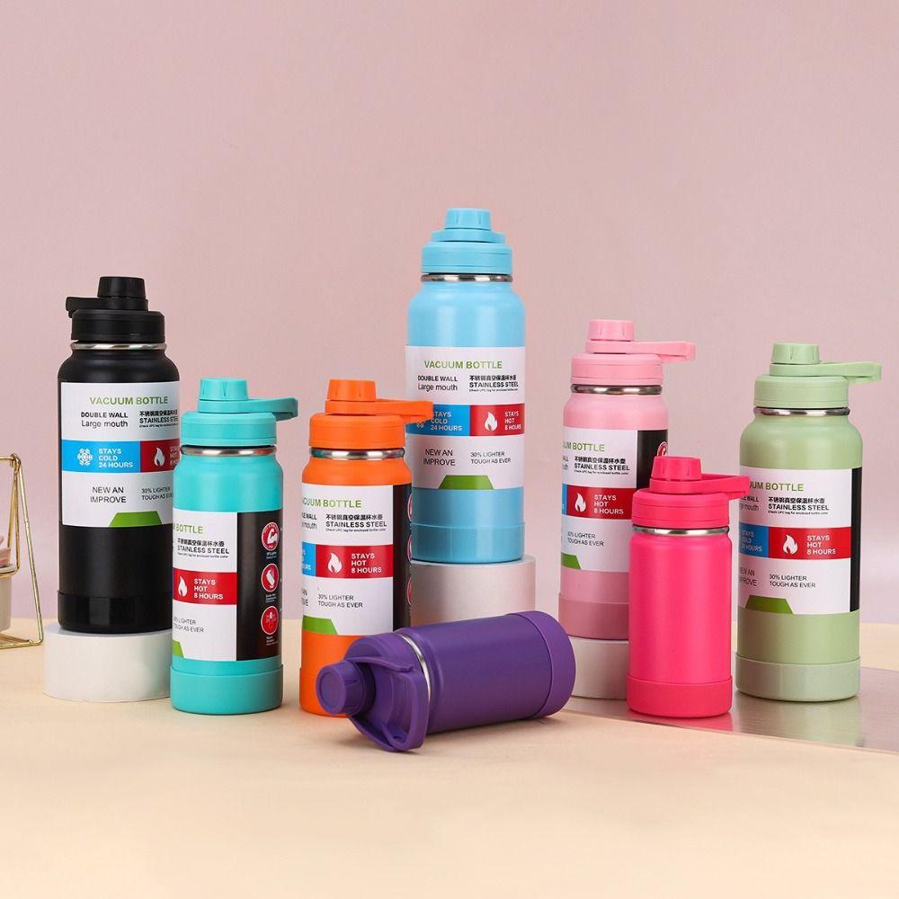 600/800ml Thermal Water Bottle Stainless Steel Sports Water Bottle Insulated Cup Mountaineering