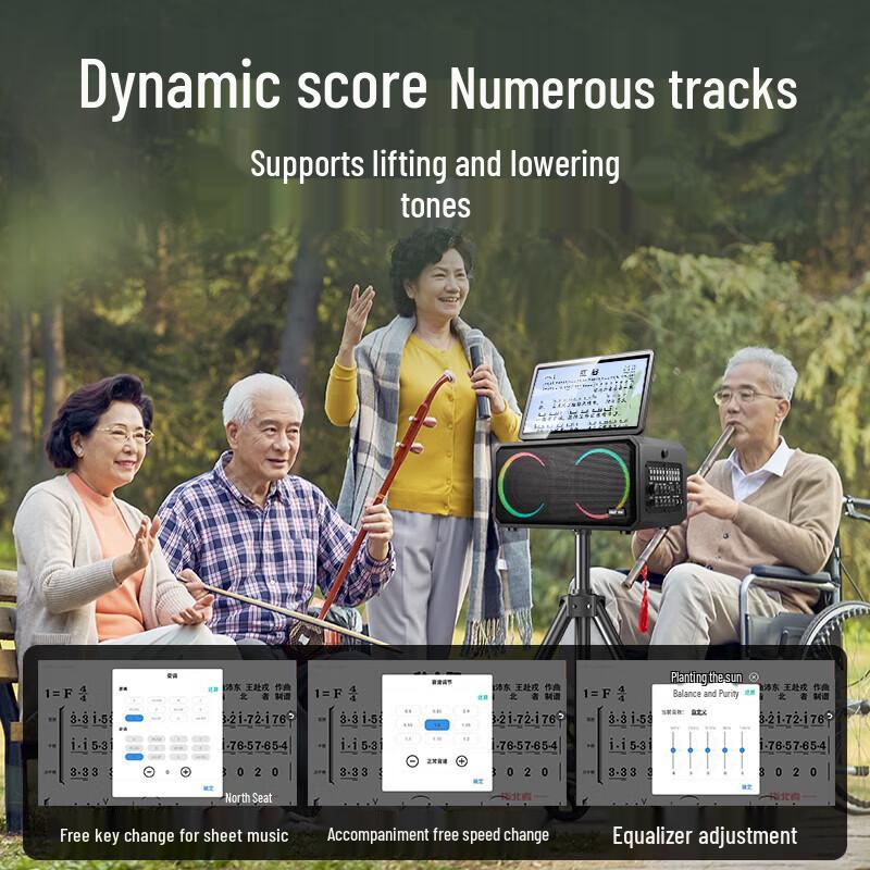 SAST SA-825 HIFI Karaoke Machine with Screen CN Plug (adapter Included)