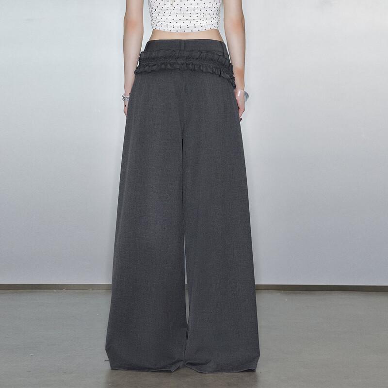 unifree Loose Wide-Leg Pants with Belt