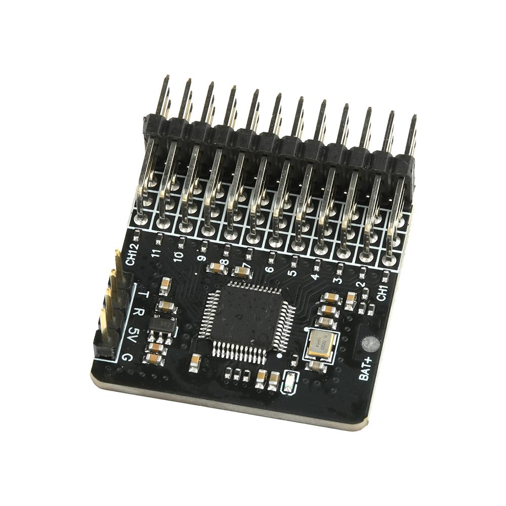 

DC 5V CRSF to PWM 12 Channel Converter PWM Adapter Board RC Model Receiver CRSF ELRS 2.4G Signal Converter CRSF/ELRS BEC