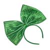St. Patrick's Festival Feier Stirnband Party Pailletten Grün Schleife Haarreif Kleeblatt Stirnbänder Irische Haaraccessoires
