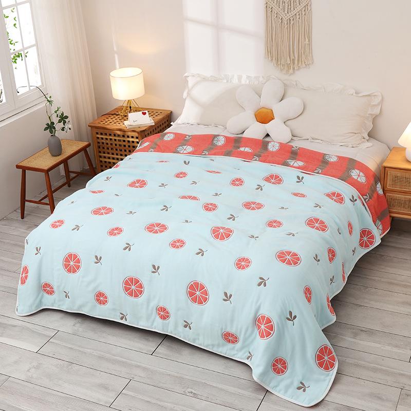 Ten-Layer Gauze Cotton Blanket - All-Purpose Nap Cover and Quilt for All Seasons 150x200 cm