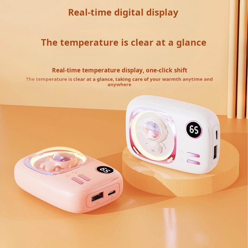 Hand Warmer Rechargeable Winter Pocket Heater Portable Hand Warmer 2 in 1Electric Hand Warmer Fast Heating Winter Warm Gifts