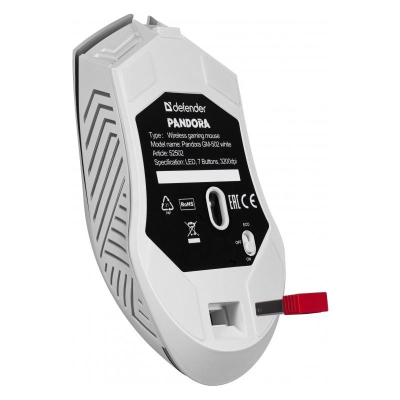WIRELESS GAMING MOUSE PANDORA WHITE 3200DPI