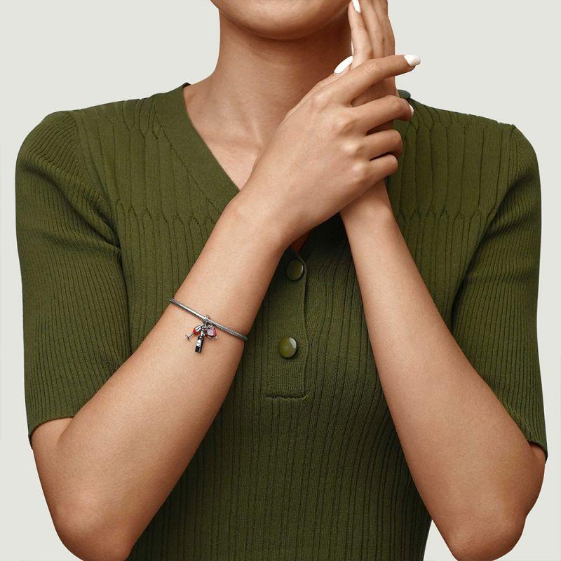 New Copper Red Wine Cup Coffee Cup Beverage Can Exquisite Charm Pendant Diy Beads Fit For Original Bracelets Women'S Jewelry