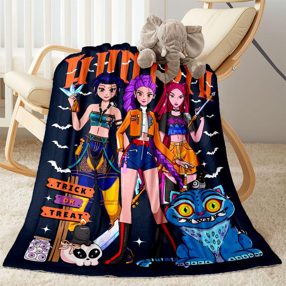 Huntrx Cyberpunk Fashion Blanket Comfortable Perfect for Chair Sofa Seaside All-Season Use Digital Print Best Holiday Gift for Friends Family