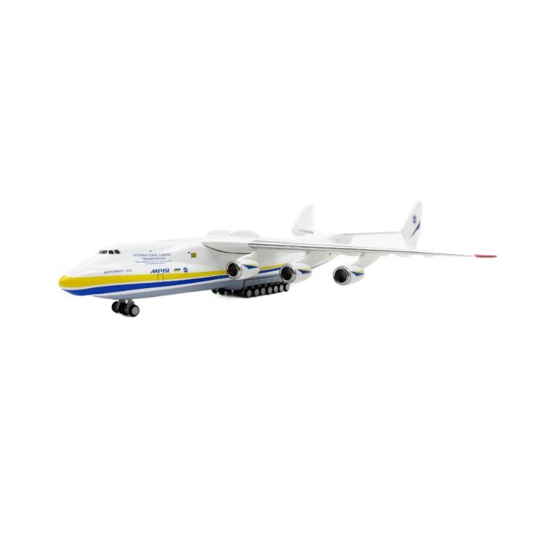 Миниатюрная модель транспортного самолета Антонов Ан-225 в масштабе 1/280 (30 см), изготовленная из смолы. Развивающая игрушка для детей.
