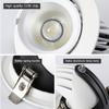 Recessed LED Downlights 7W 12W LED Ceiling Spot Lights Background 360° Spot Lamps for Indoor Home Kitchen Spotlights AC85~265V