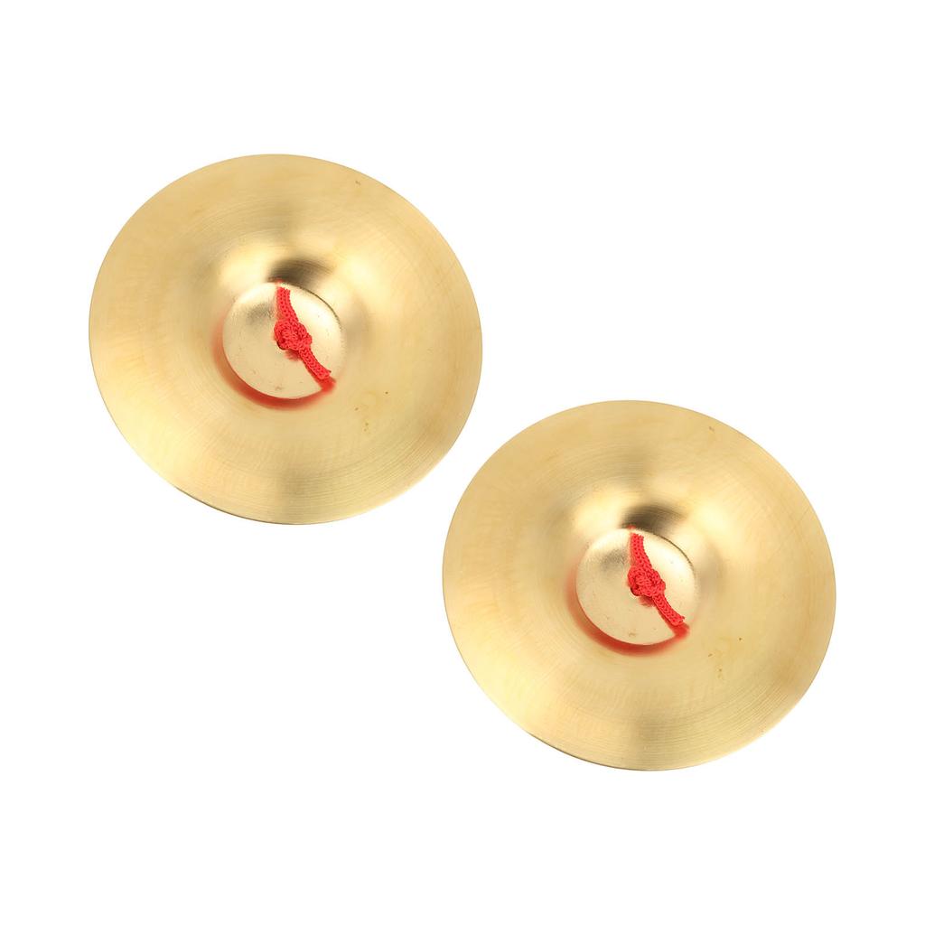 Crash Cymbal Brass Percussion Instrument Pair Teaching Tool Toy for Children Adult