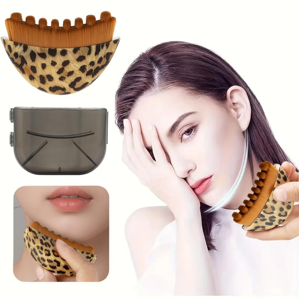 Facial Gua Sha Brush, Lymphatic Massage Tool for Face Eye Neck