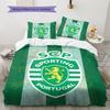 sporting fc Pattern Bedding Home Decoration Birthday Gift (1 * duvet cover + 2 * pillowcase, without core)