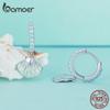 Bamoer 925 sterlingsølv emaljeprosess Sea Shell Ørespenner Bøyle øredobber for kvinner Ocean Series smykker