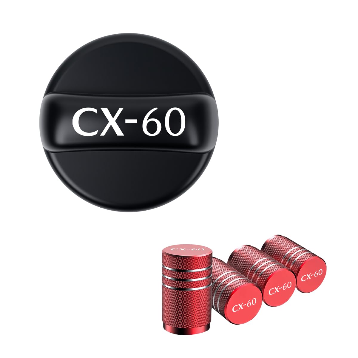

CX-60 Dedicated Vent Cap Fuel Lid CX-60 Accessory, Zinc Alloy Material, Gas Tank CX-60 applicable чорний