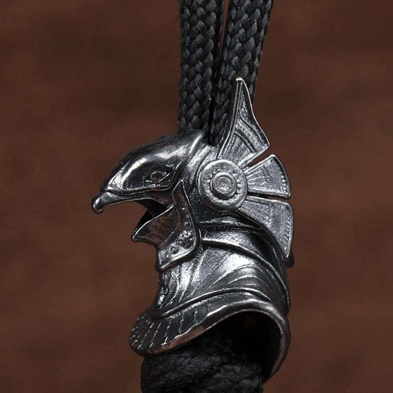 Egyptian Patron Saint Horus Brass Knife Beads EDC DIY Paracord Woven Bracelets Lanyard Pendants Accessories Outdoor Tool Hanging