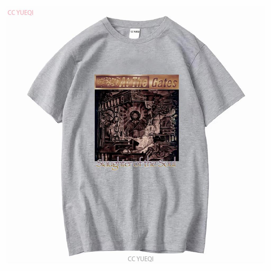 At the Gates Slaughter of Soul Rare Death Metal Band T Shirt L vintage Washed Stylish fashion designer clothes Breathable